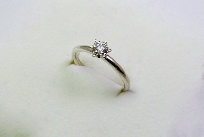 画像1: PR-001 雪の花　プラチナダイヤモンドリング